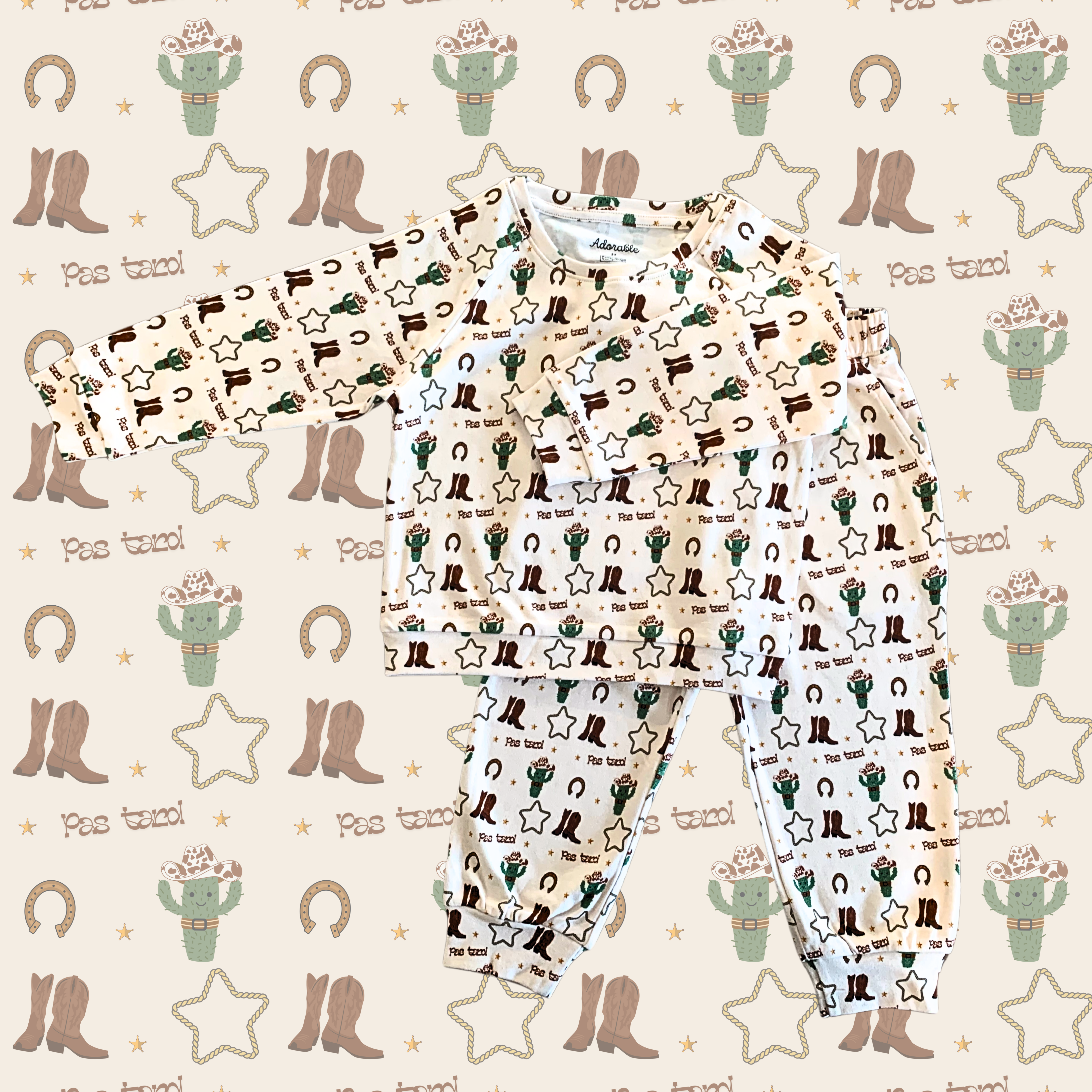 Ensemble pyjama 2 pièces en coton biologique
