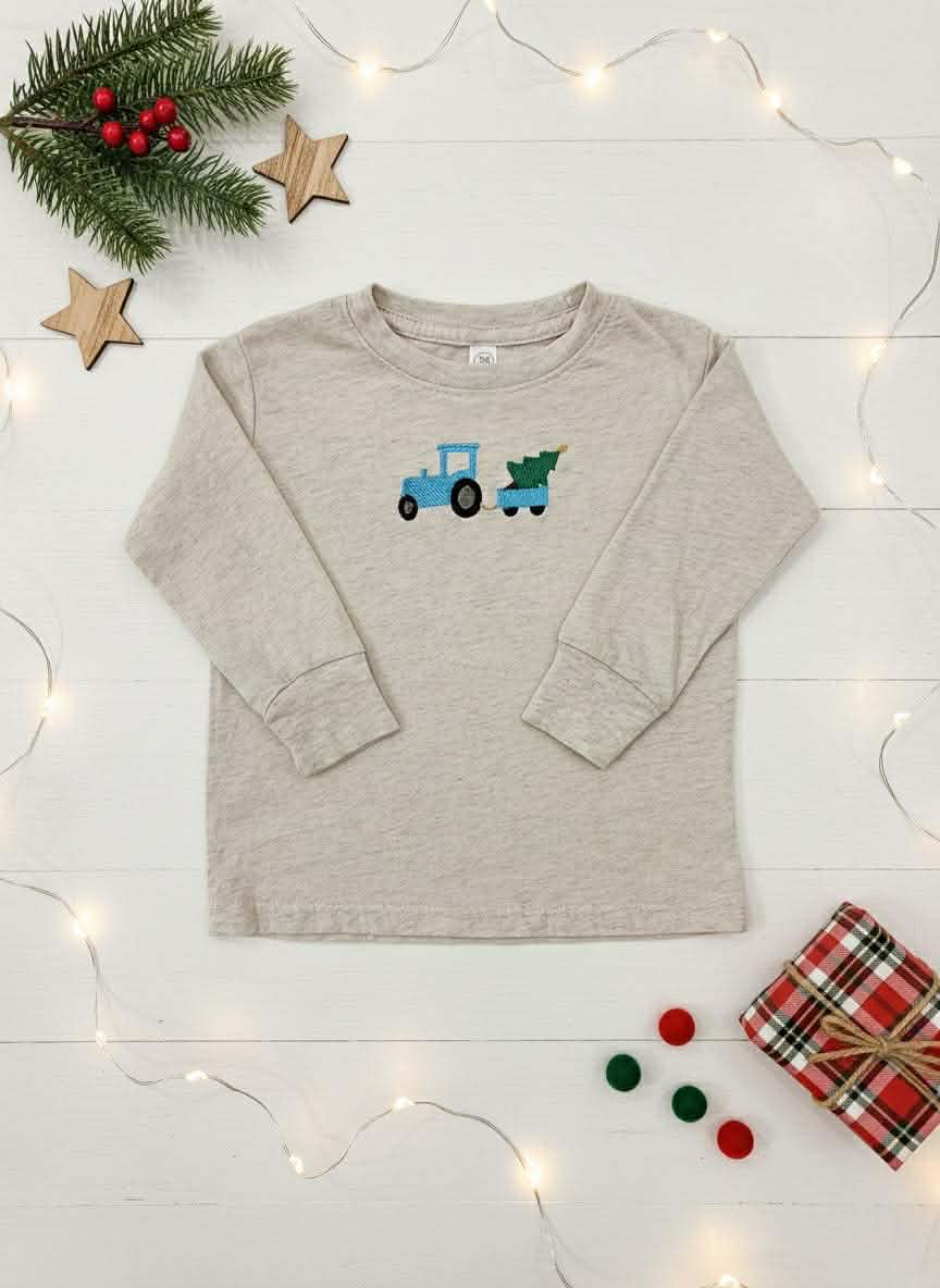 Chandail ou Onesie Tracteur & Sapin