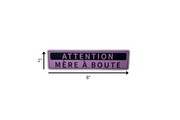 Autocollant pour pare-chocs - Attention, mère à bout